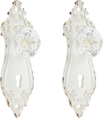 2pcs Vintage Cabinet Pulls Dresser Drawer Knobs, Distressed Closet Handles with