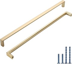 10 Pack Brushed Gold Cabinet Pulls 10 Inch(256MM) Hole Centers