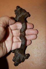 Elegant Farmhouse Kitchen Cabinet Pulls Handles, Cast Iron, Villa ~ HW-76