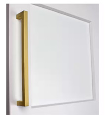 *2 10-PACKS* GlideRite 7-9/16 in. Satin Gold Solid Square Slim Bar Pulls = 20
