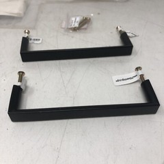 Damon Matte Black Metal Handle 5″ Pack Of 10 With 4 Flat Bars