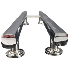 2 8 inch Omnia 9010/203.26 Chrome Cabinet Pulls US26 On Center 8 10.5″ Length