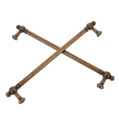 2Pcs Light Brown Zinc Alloy Cabinet Knobs Pull for Rustic Kitchen Cupboards