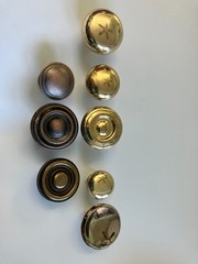 Brass and Bronze Cabinet/Drawer Knobs, Various Sizes, Shapes, Finishes, 8 Pack