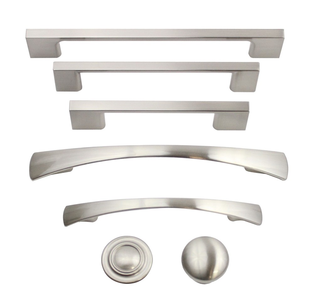 Brushed Satin Nickel Kitchen Cabinet Hardware Knobs Pulls Handles Hardware