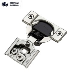 Heavy-Duty Soft Close Hinges for Face Frame Cabinets, 1/2 Inch Overlay, 2 Pack