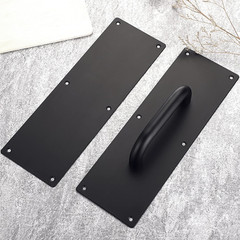 2 Sets 12 Inch Stainess Steel Door Handles – Sturdy Door Pull Push Plates with S