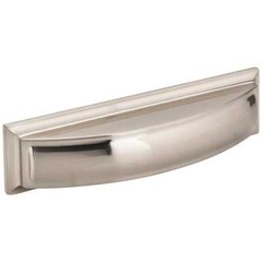 Annadale Square Cabinet Cup Pull – Satin Nickel