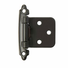 Overlay Cabinet Door 1/2 inch Hinges Self-Closing Face Mount Hinge W/Screw Lot