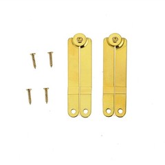 dophee 10Pcs Gold Folding Lid Support Hinges for 62x8mm/2.44″x0.31″,
