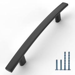10 PCS 3.75 Inch Kitchen Cabinet Handles Matte Black Cupboard Pulls Hardware