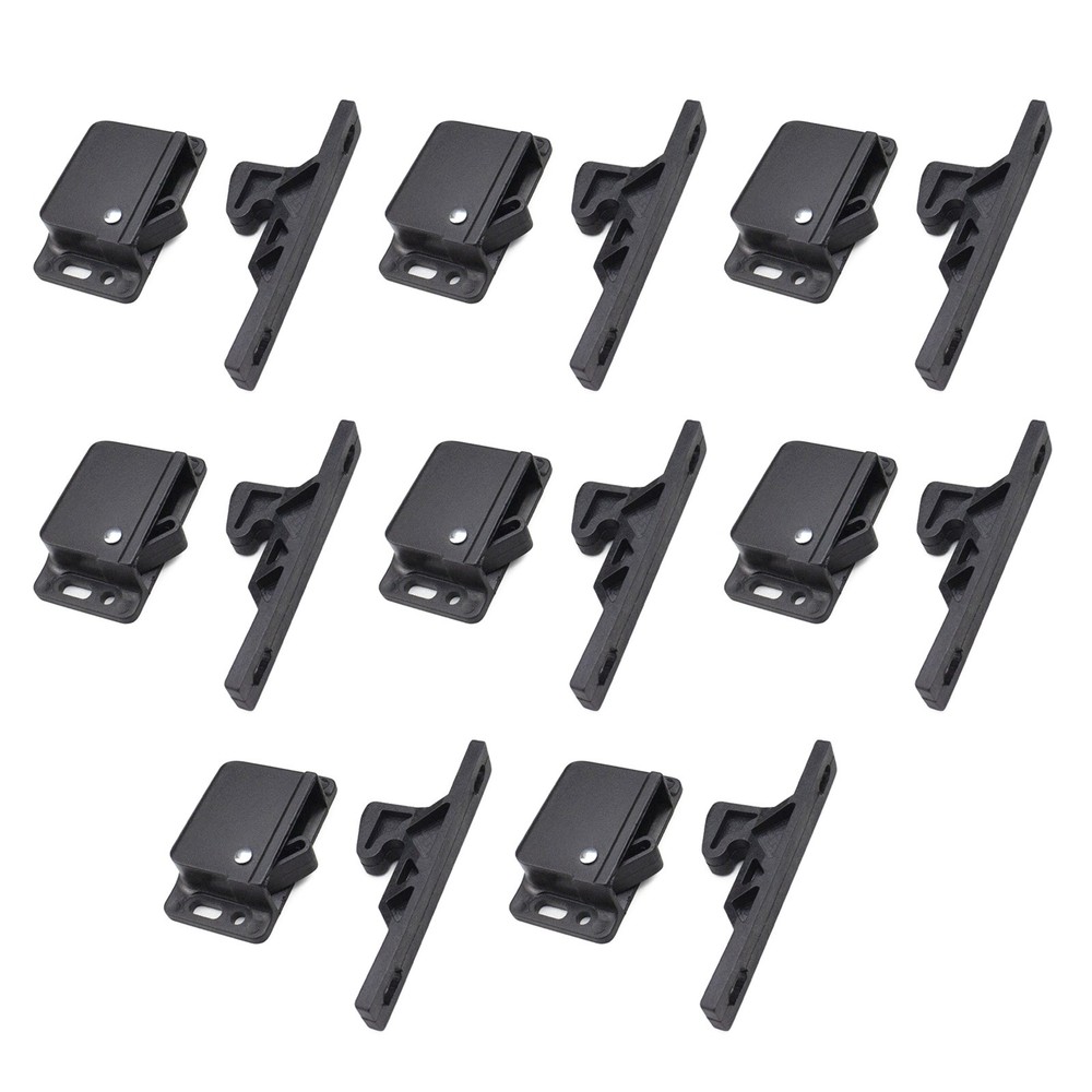 8 Pack Grabber Catches 8 LB Pull Force Cabinet Doors Push to Close Latch RV
