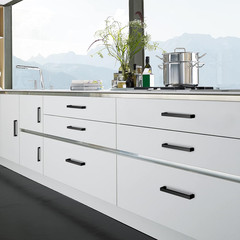 Matte Black 5 Inch Cabinet Handles, 30 Pack Cabinet Pulls | Square Kitchen Cabin