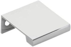 87160US26 87160 Edge 1 Inch Center to Center Finger Cabinet Pull