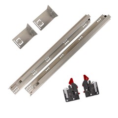 6 Pair Soft Close Full Extension Undermount Drawer Slides