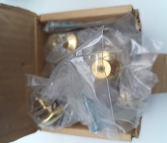 Vintage Lot of 19 Belwith Floral Enamel Ceramic Kitchen Pull Knobs NOS Japan