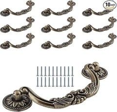 10 Pcs 5 Inch Hole Center Antique Drop Bail Pull Handles Furniture Handles Decor