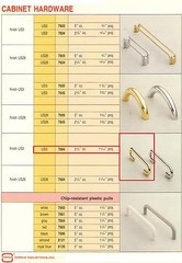 OMNIA #7684 PULL, ZINC ALLOY POLISHED BRASS FINISH, 2-1/2″ CENTERS,1-1/16″ PROJ.
