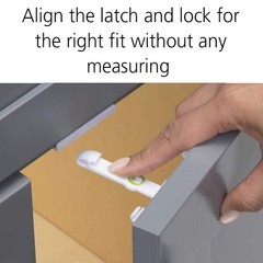Safety 1st Adhesive Cabinet Latch, 12 Piece, One 12 Count (Pack of 1), White