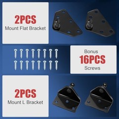 Qty (2) SL37-20-1 26in Universal Gas Strut Lift Support with 26inch 20lb/89N