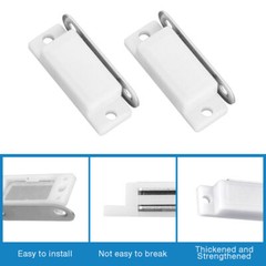 20x Magnetic Cabinet & Door Latch/Catch Closures Kitchen Cabinet Cupboard White