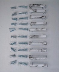 Marble Look Metal Kitchen Or Bathroom Cabinet Or Drawer Pulls Set Of 10