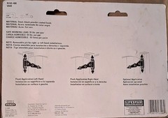 National Hardware Ornate 7in Black Powder Coated T Hinges 2 Pack Removable Pin
