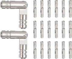 20 Pcs Barrel Hinges,5X30Mm Jewelry Box Hinges Folding Concealed Brass Cylinder