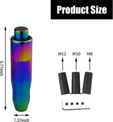 1 PC Car Modified Gear Shift Head, 1.37″ x 5.7″ Alloy Exquis Color: Multicolor