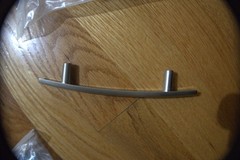 SILVER MATTE HANDLE FOR CABINET OF CLOSET 3 3/4 INCH 6 PCS