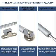 20N/4.4lbs Gas Struts, 12 Inch Length, Pack of 4