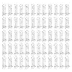 60Pcs Locking Shelf Support Pegs 3/4″ Plastic Cabinet Shelf Pins 6.9mm Dia