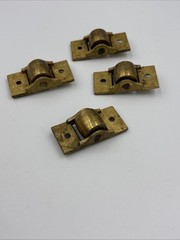 Antique Door Roller Catch Set Of 4 Without Strikes , 2”x7/8” Authentic Hardware