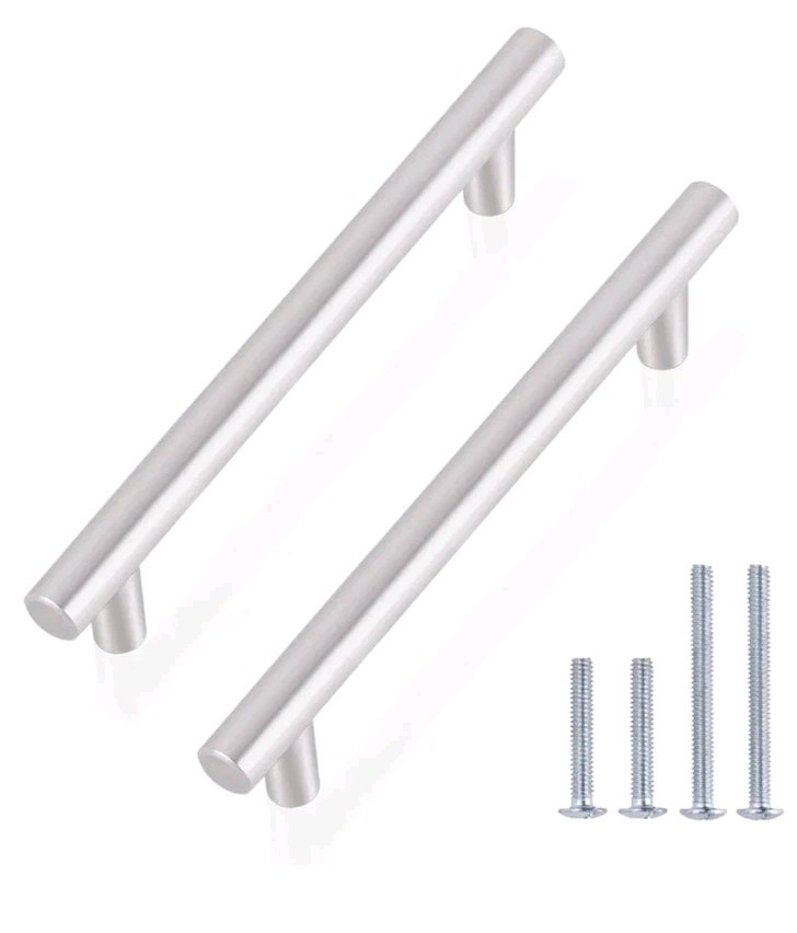 Gobrico Cabinet Handles 7.5″ Hole Centers,Brushed Nickel, 30 Count