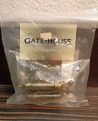 1 Pair Of Gatehouse Antique Brass 228950 Self-Closing Cabinet Hinges 3/8″ Inset