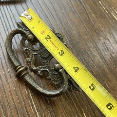5 Vtg Brass Ornate Chippendale Batwing Style Drawer Pull Set Lot Antique English