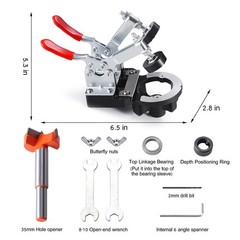 35mm Concealed Door Hinge, Accurate Locking Cabinet Hinge, Aluminum Alloy