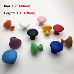 Dia 30mm Colorful Knob Drawer Knobs Pulls Kitchen Cabinet Knob Kids Dresser Knob