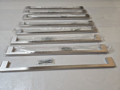 8 Handles 13 3/4″ Hole Center 14 5/8″ Brushed Nickel Cabinet/Door Pulls Hardware