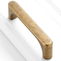 BEROSSA 10 Pack 3 Inch Antique Brass Drawer Pulls Vintage Brass Cabinet Handles