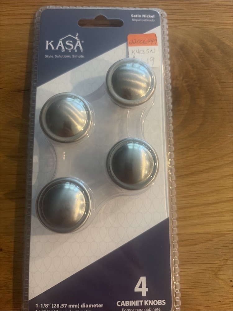 KasaWare 1-1/8″ Diameter Cabinet Mushroom Knob 4 Pack – Hardware