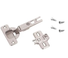Lot Of 8 Blum 100-Degree Full Overlay Concealed Nickel Plated Cabinet Hinge
