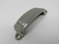 Designer Drawer Handle 3-in Center to Center Satin Nickel Half Moon Shaped