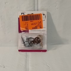Easy-Install Diecast Drawer Lock Set with Stainless Steel Finish and Cams (W)