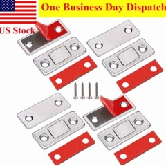 Cabinet Magnetic Catch Latch 4 Pack Adhesive Cupboard Drawer Door Catch Closure