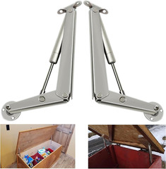 250N Heavy Duty Soft Close Lid Support Hinge, Chest Hinges for Wooden Box Trunk