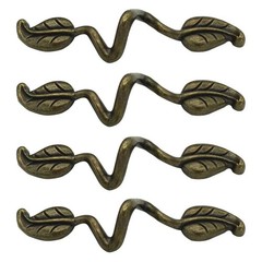 Vintage Style Leafy Drawer Pull Dresser Handles Leaf Dresser Pulls Cabinet Knob