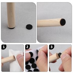 Nogeqi 320PCS Small Felt Pads, 3/8″ Round Felt Dots with Adhesive Backing,