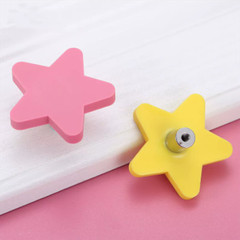 Cute Colorful Cabinet Plastic Soft Rubber Handle Drawer Kitchen Kids Knobs Pulls