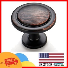 Stylish 30-Pack Round Oil-Rubbed Bronze Drawer and Cabinet Pulls – Easy Install